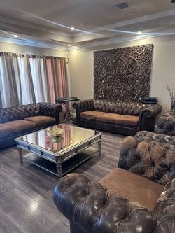Entire couches and coffee table and end table