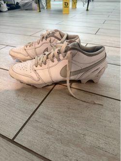 Jordan 1 Low White Football Cleats