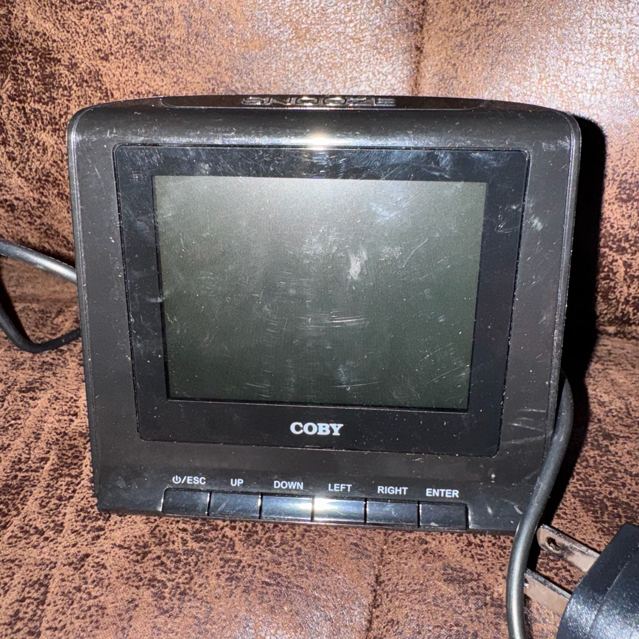 Coby DP356BLK 3.5-Inch Digital Photo Frame with Alarm Clock Black