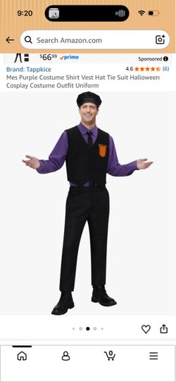 Adult The Purple Man Costume