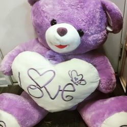 Huge Teddy Bear, Cheeks Light Up And He Plays Unchained Melody 