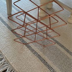 Rose gold Wine Rack 
