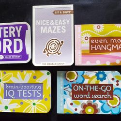 5 Hallmark Gift Books W Games And Puzzles 