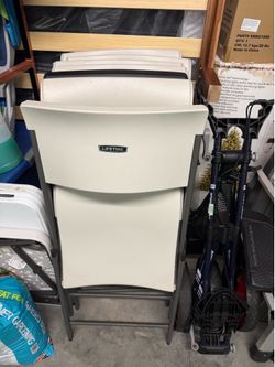 6 Lifetime chairs $15 each or all 6 for $80