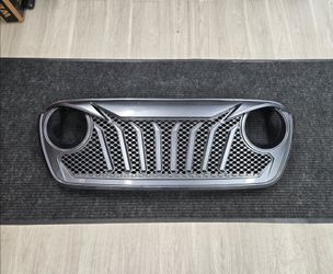 Custom Grey Front Grille for Jeep Wrangler JL  (2018–2024)