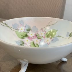 Antique NIPPON Hand Painted Nut Bowl