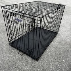 MidWest iCrate Fold & Carry Double Door Collapsible Wire Dog Crate, 36 inch
