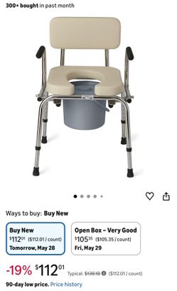 Transfer bench bed side commode