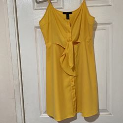 Yellow Button Down Dress