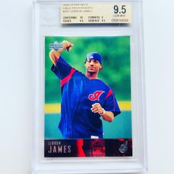 2004 Upper Deck First Pitch LeBron James BGS 9.5 Gem SSP RC Baseball Rookie Card