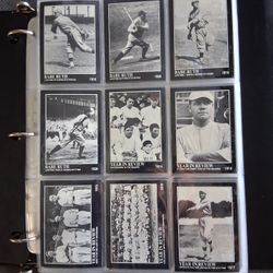 Full Complete Set of 165 Babe Ruth Baseball Cards With Binder