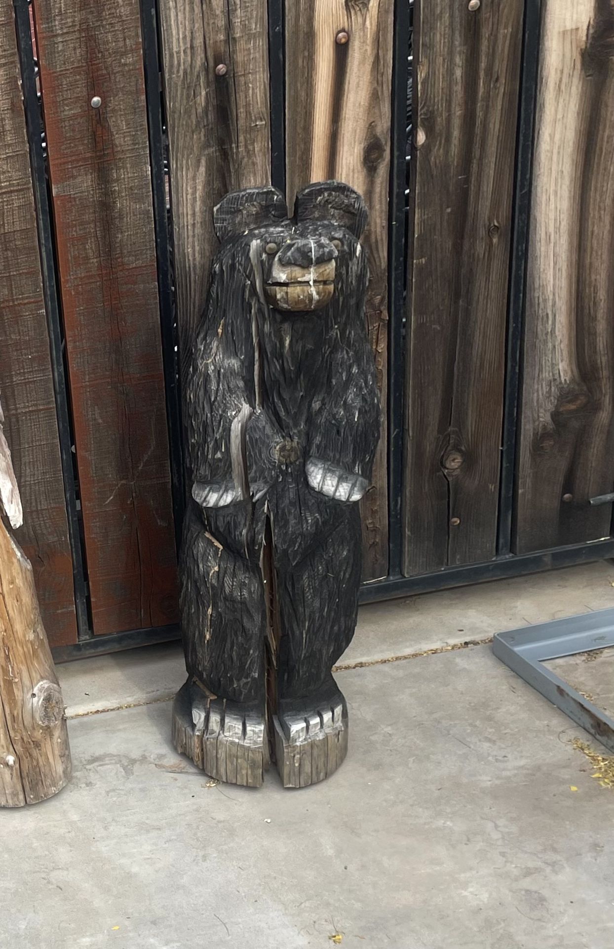Bear Wood Carving/Yard Decor