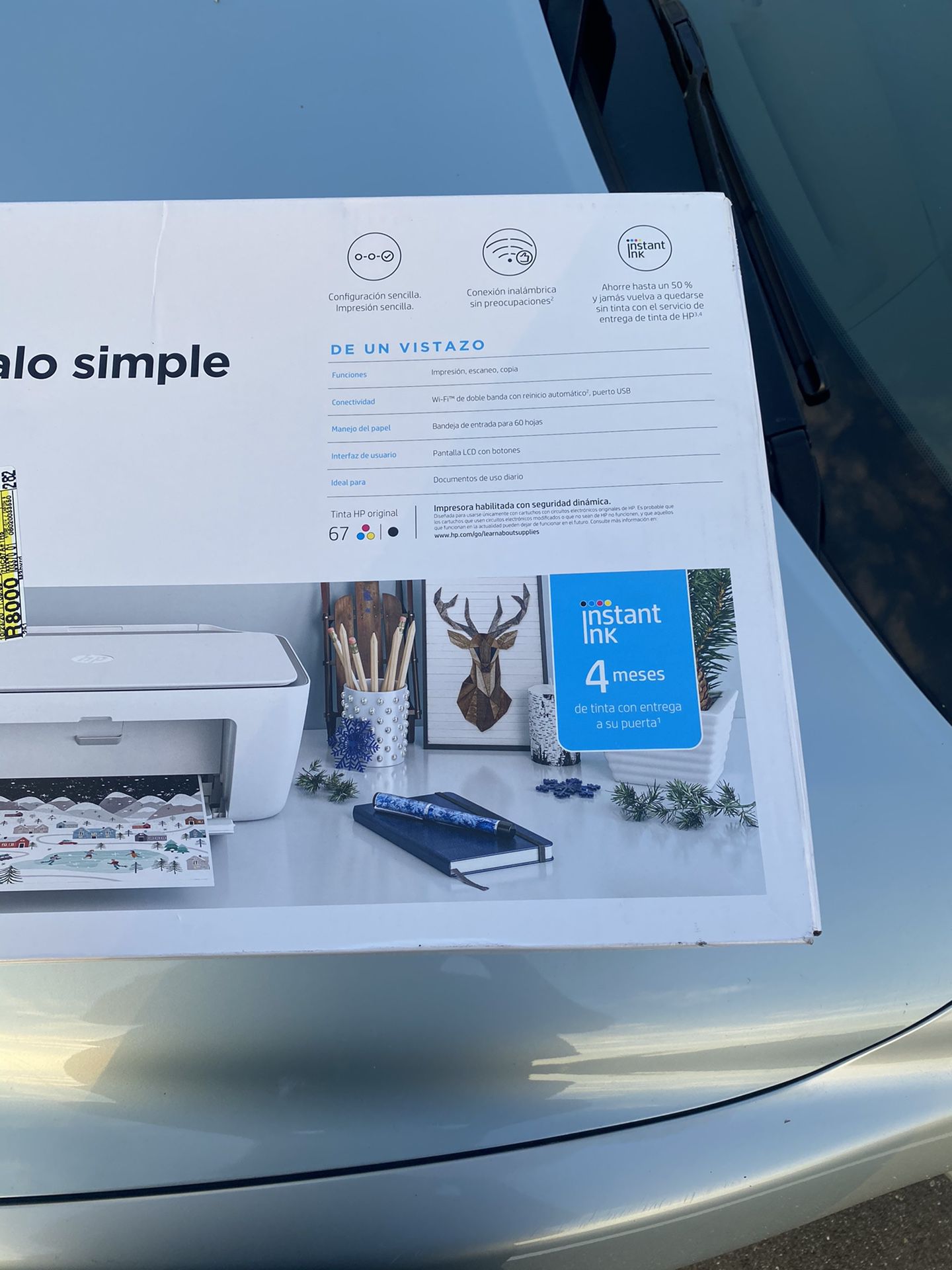 HP DeskJet 2722 All-in-One Wireless Color Inkjet Printer – Instant Ink Ready