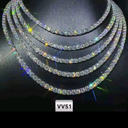 5mm Moissanite Tennis Chain 24 Inches Long