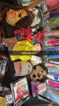 Halloween Costume Masks Lot