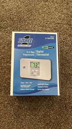 Source 1 Programmable Digital Thermostat S1-THEC11P5S- used