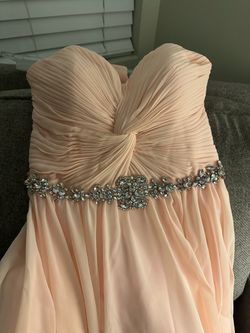 New strapless gown