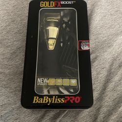 Babyliss PRO GoldFX Boost+ Gold Adjustable Blade Cordless Clipper Fx870gbp 