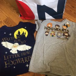 Harry Potter Shirts Size 7/8 And 10/12