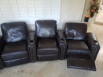 Hometheater Leather Seats For Each One