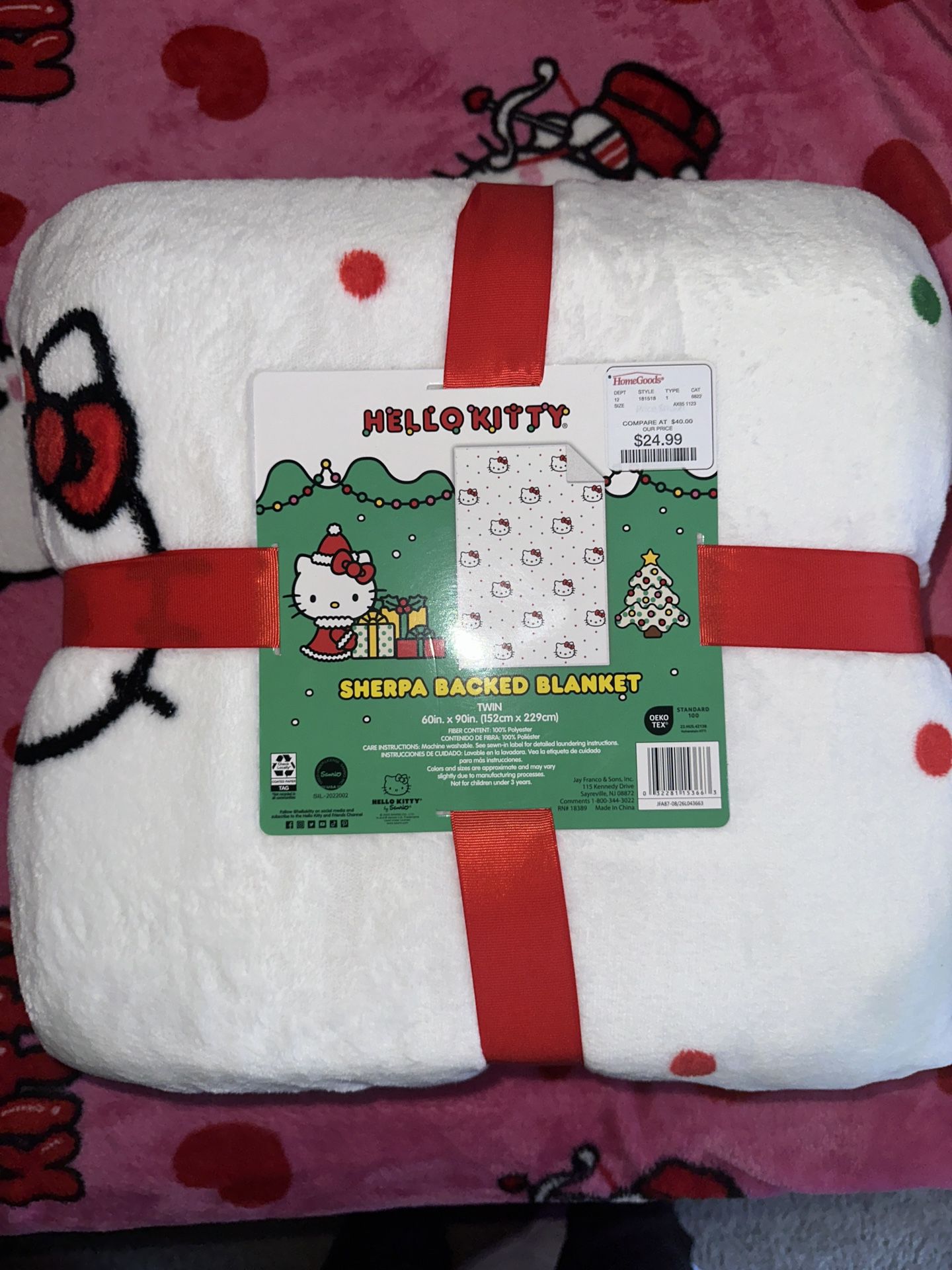 Hello Kitty Sherpa Blanket