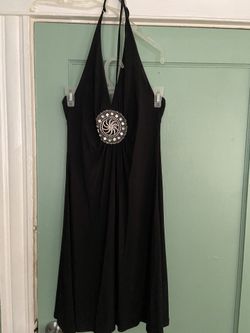 Womens Halter Dress Black 