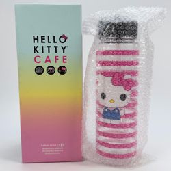 Hello Kitty Cafe 🎀 Exclusive Clear 32oz Water Bottle Cold Liquid Only