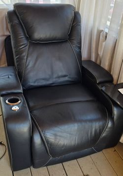 Leather Home Theater Seating Single Recliner Chair