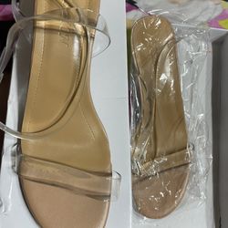 Clear With Nude Heels