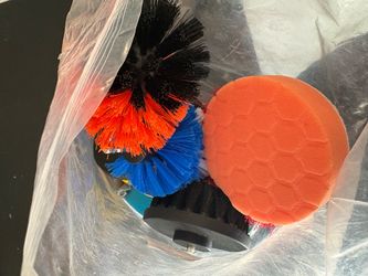 Drill Brush and Foam Pad Attachment Set