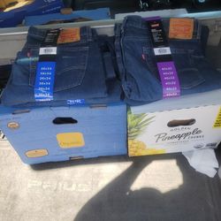 LEVIS 505 Regular Stretch "BRAND NEW " 9 Pair, 