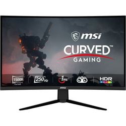 MSi 31.5" Curved FHD Display, 250Hz 1ms, Gaming Monitor $129.99