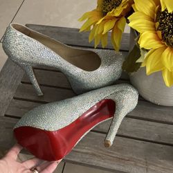 Christian Louboutin Heels Silver Size 39 