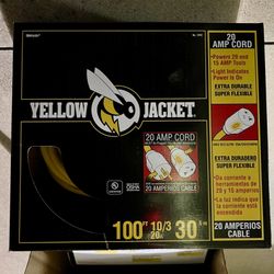 New 100ft 10/3 Heavy Duty Extension Cord 