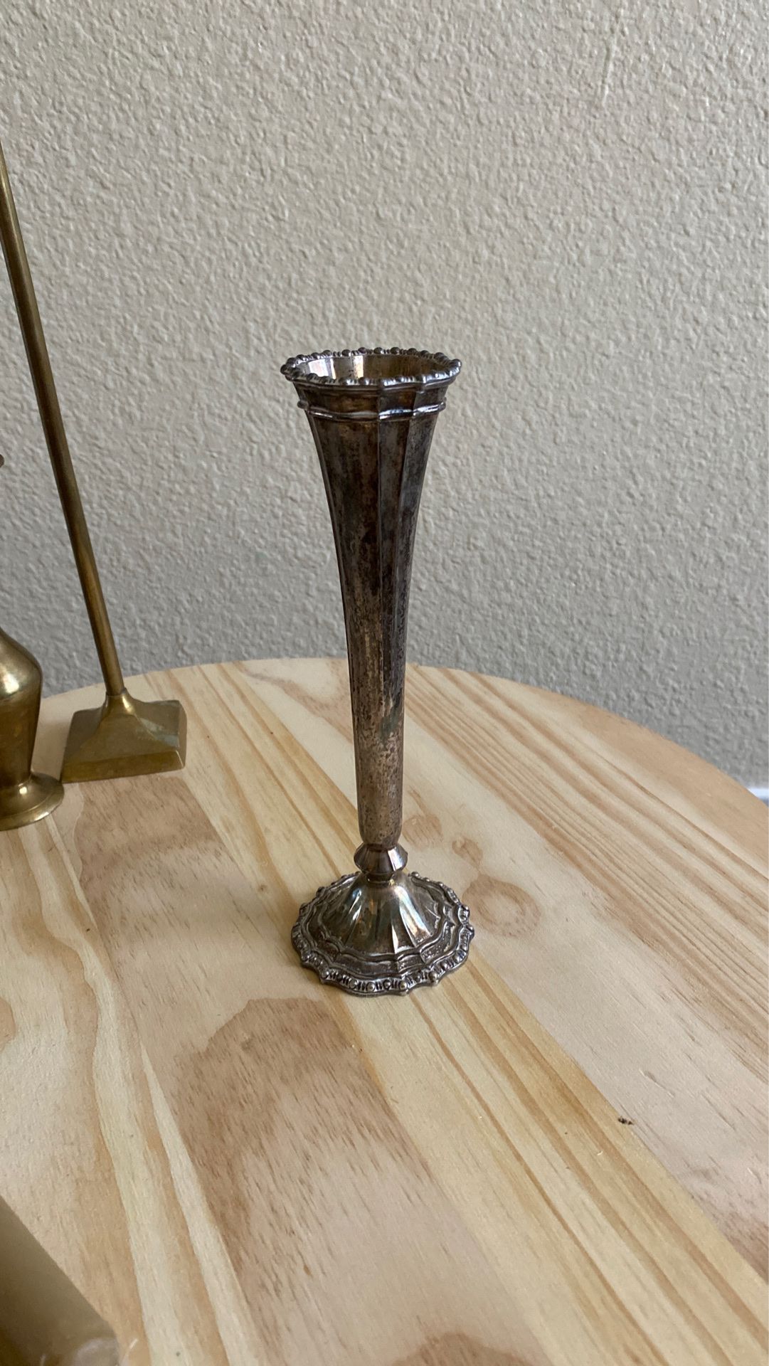 little 1978 Avon Silver-plated Vase