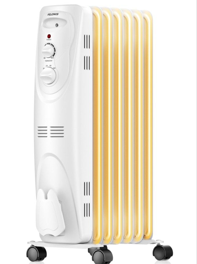 Brand New 2 AVAIL Pelonis Adjustable 1500 Watt Radiator Space Heater $99 New BNIB NEVER USED