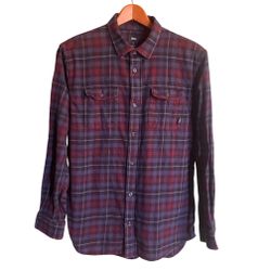 VANS Men’s Classic Fit Checked Flannel Shirt Size L 