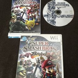 Super Smash Bros. Brawl Nintendo Wii Game Complete with Manual