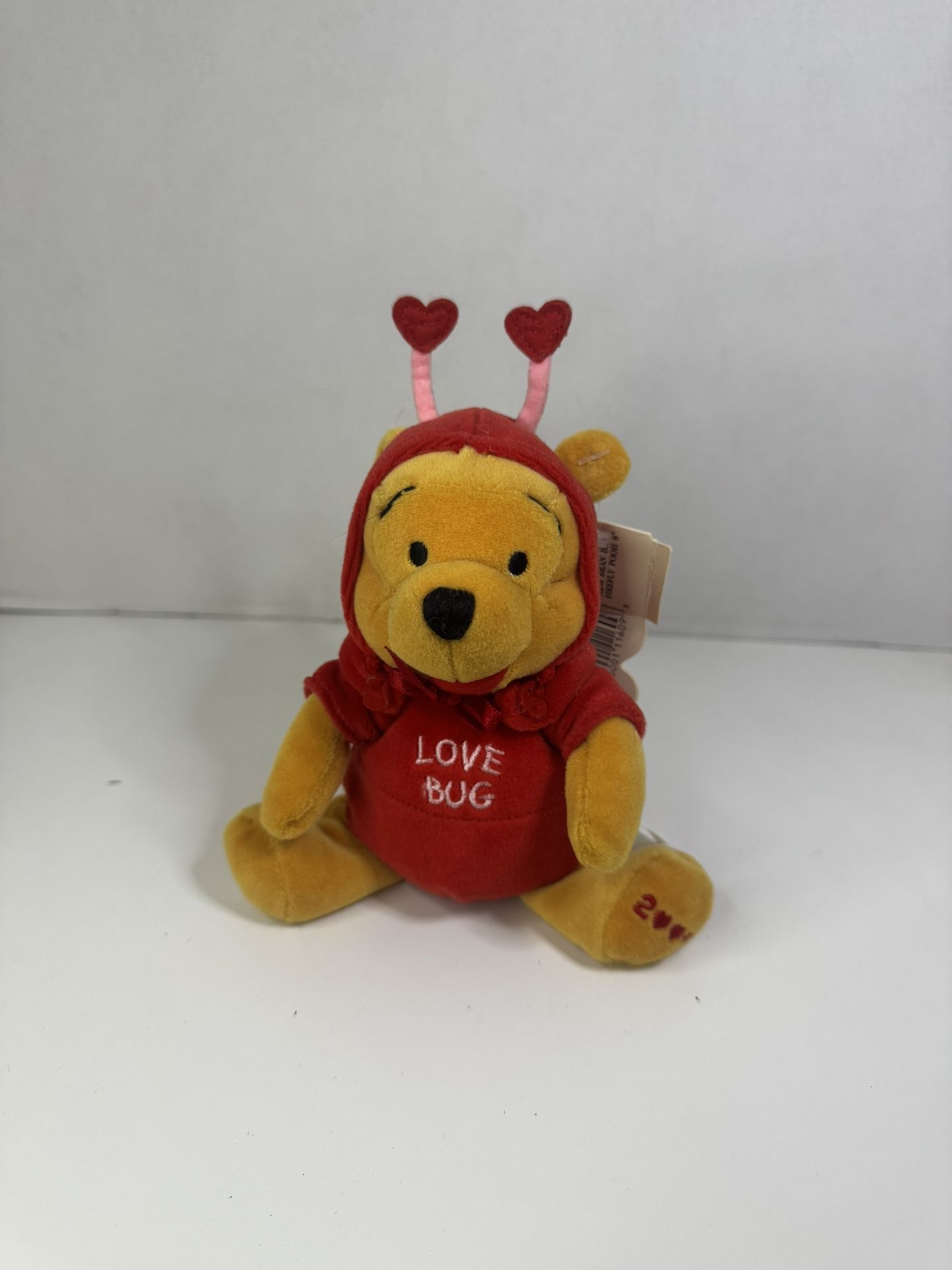 Vintage Disney Store Winnie the Pooh Firefly Love Bug 8" Mini Bean Bag Plush NWT