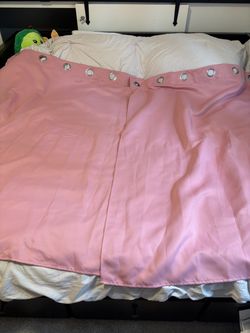 Pink Grommet Curtain Panels Set of 2