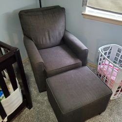 Rocking Chair And Matching Ottoman