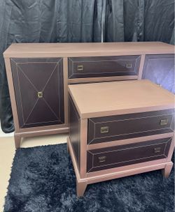 Solid Wood American Signature Dresser + Nightstand – Unique Modern Set