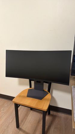 LG curved monitor