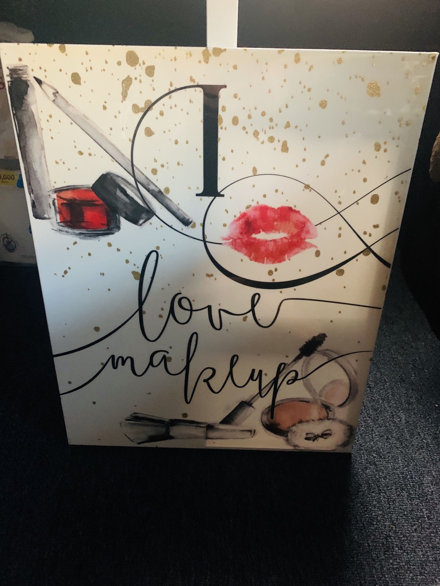 I love makeup canvas 20x16 inches