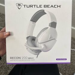 Turtle Beach Recon 200 Gen 2 Wired Gaming Headset Multiplatform, White