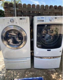 LG TROMM and Maytag Front-Load Washer Set