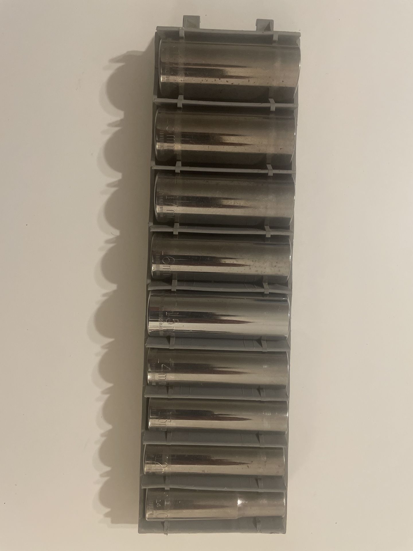 CRAFTSMAN 9 Pc Deep 3/8" Drive METRIC 12 Point Socket Set