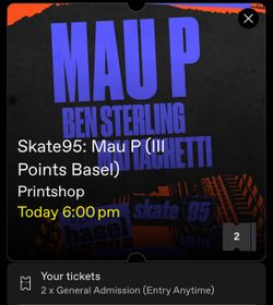Skate95: Mau P - Printshop - ANYTIME