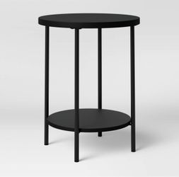 Black side table