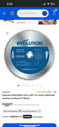 Elevation 14 inch saw